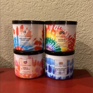 Bath and body works candle bundle- 90’s throwback retro collection